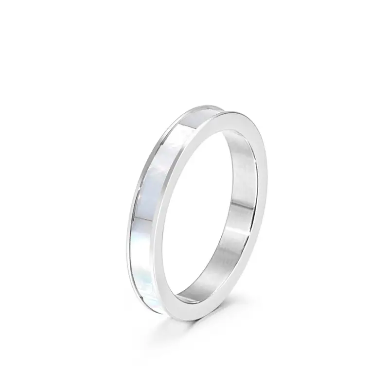 Stainless Steel Multi-Ring with Roman Letter Design - Image 22