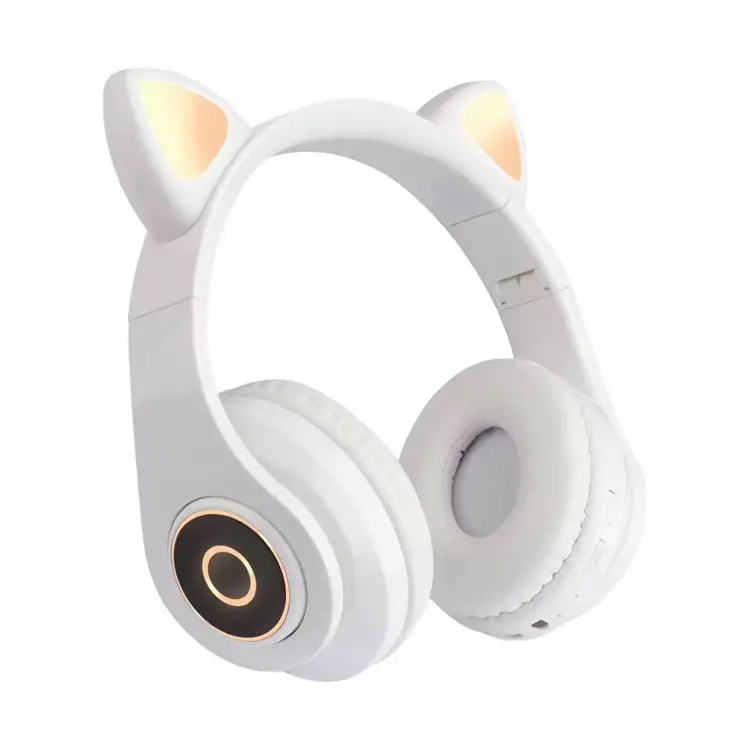 Cat Ear Bluetooth Headset Pink 5.0 Wireless