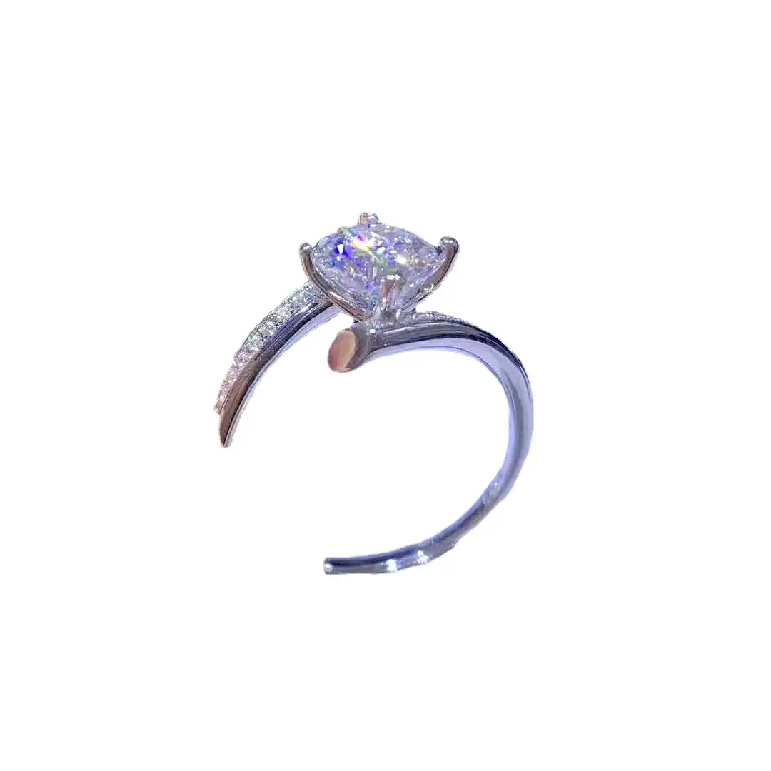 1 Karat Sparkle Diamond Ring with Mosane Inlay - Image 4