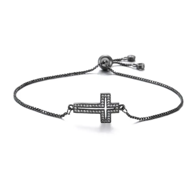 Real Gold Cross Bracelet Adjustable European American Jewelry 2022 - Image 8