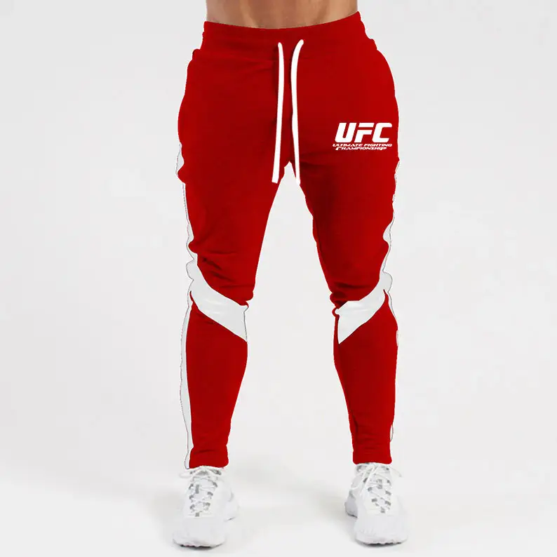 UFC Gray Cotton Sports Pants for Youth