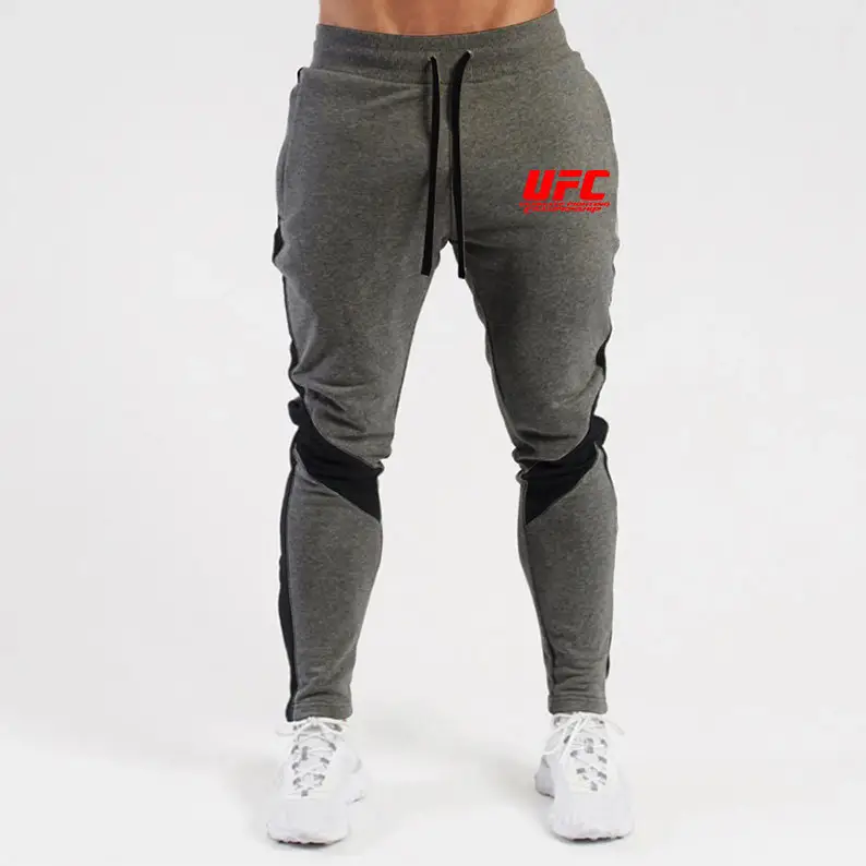 UFC Gray Cotton Sports Pants for Youth