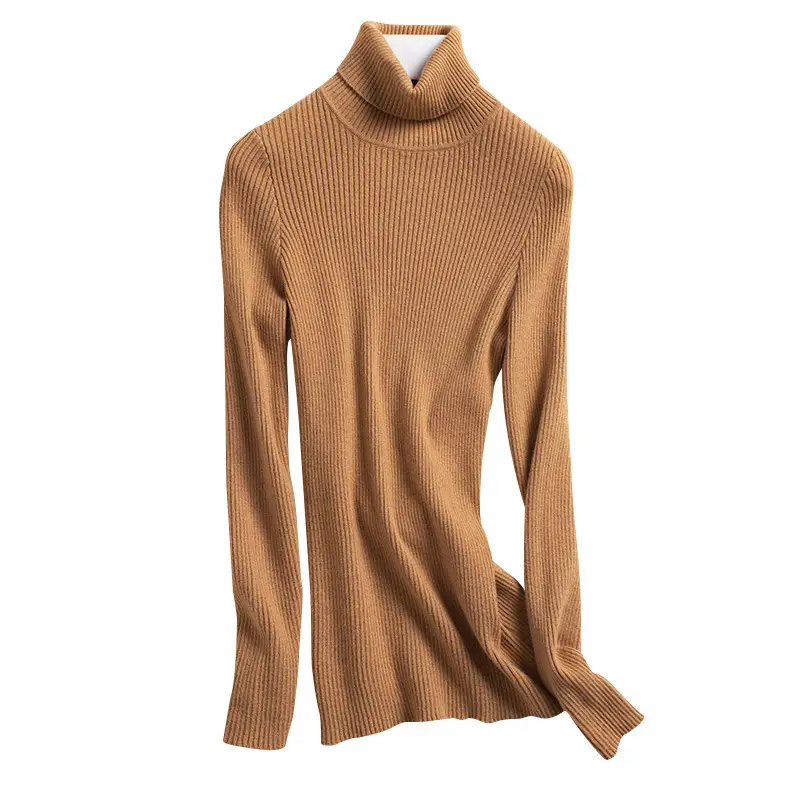Women's Green Turtleneck Sweater 2020 Winter Slim Fit - Image 25