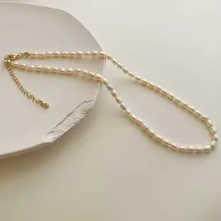 Korean Style Pearl Necklace for Women Natural White Baroque Design — feature 1