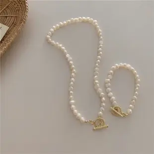 Korean Style Pearl Necklace for Women Natural White Baroque Design — feature 13