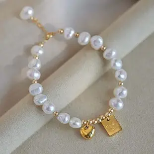 Korean Style Pearl Necklace for Women Natural White Baroque Design — feature 7