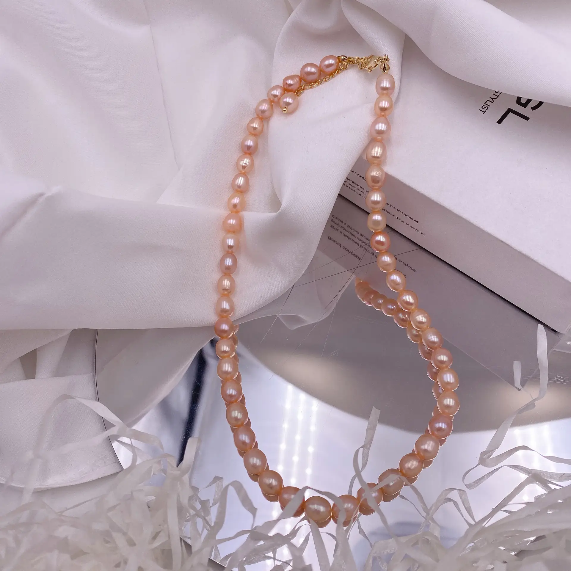 Korean Style Pearl Necklace for Women Natural White Baroque Design - Image 10