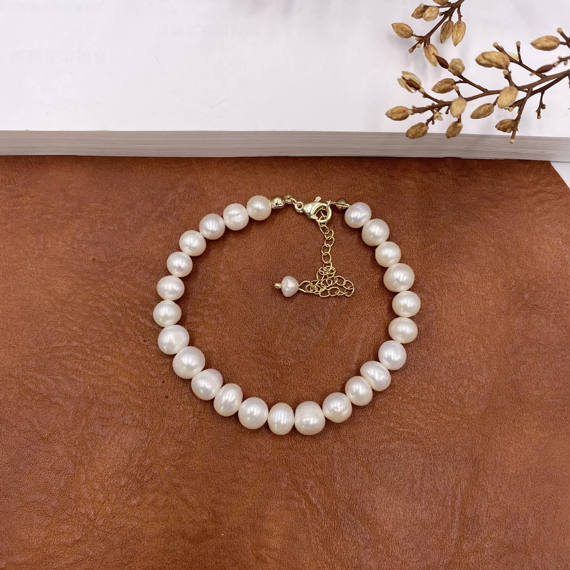 Korean Style Pearl Necklace for Women Natural White Baroque Design - Image 4