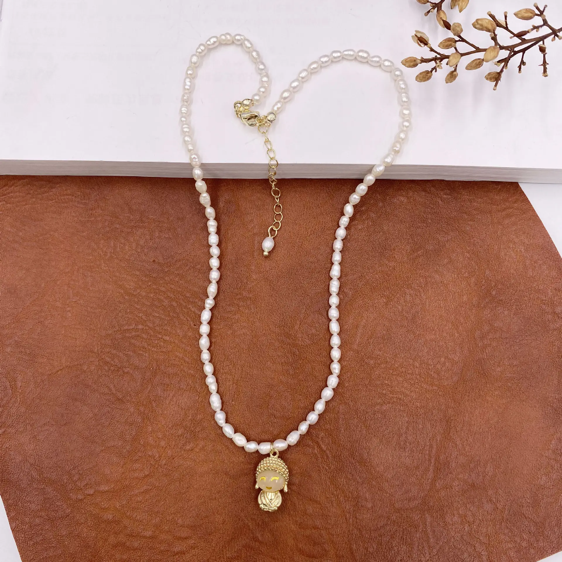 Korean Style Pearl Necklace for Women Natural White Baroque Design - Image 7