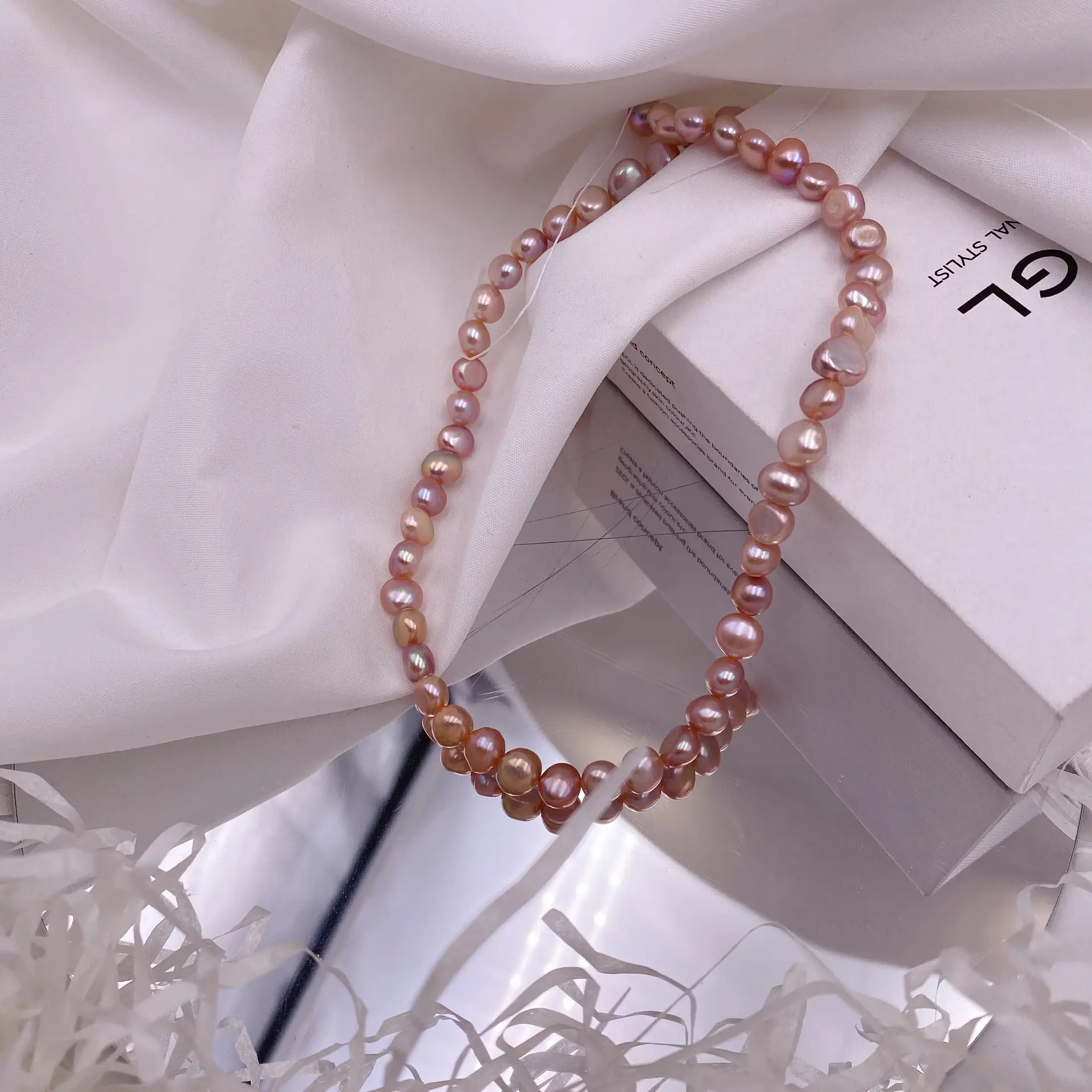 Korean Style Pearl Necklace for Women Natural White Baroque Design - Image 9