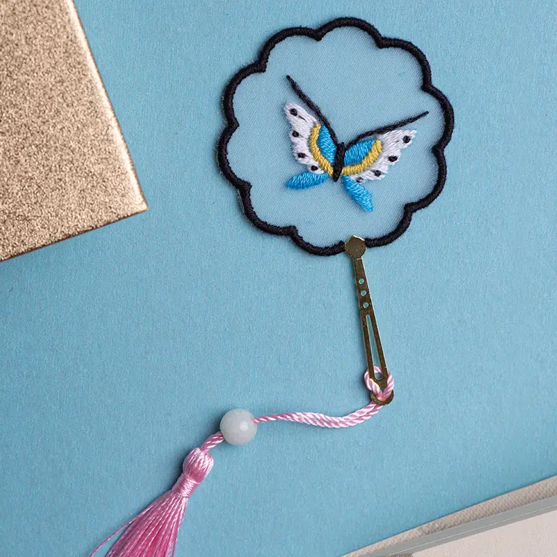 Hand Embroidered Bookmark for Beginners