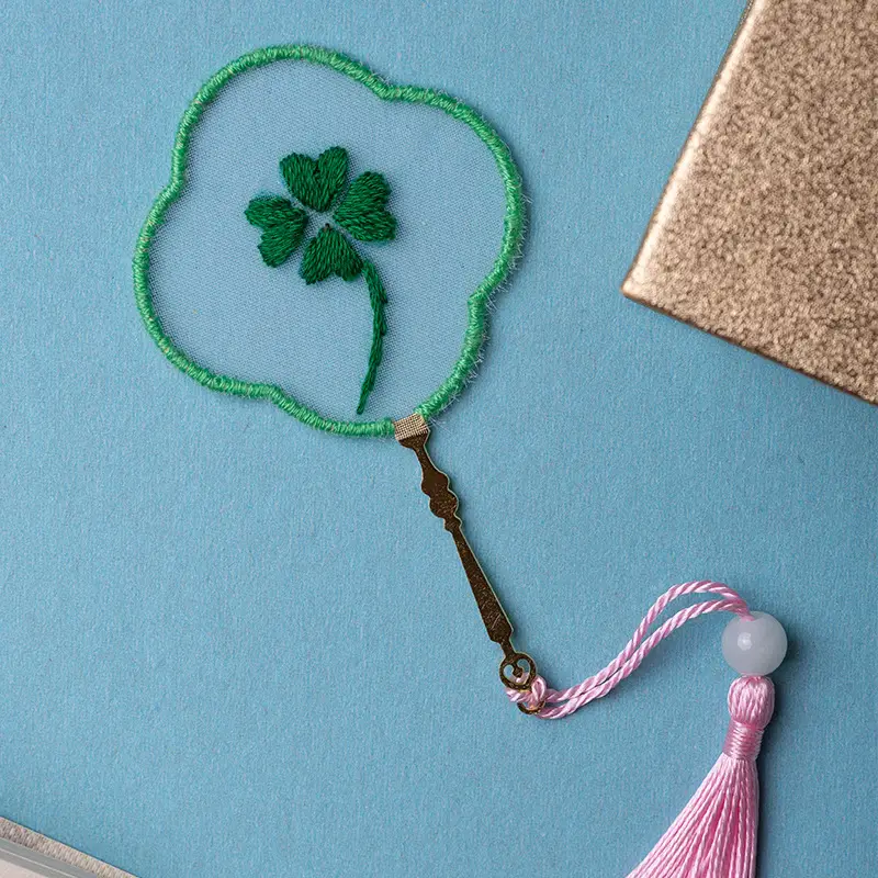 Hand Embroidered Bookmark for Beginners