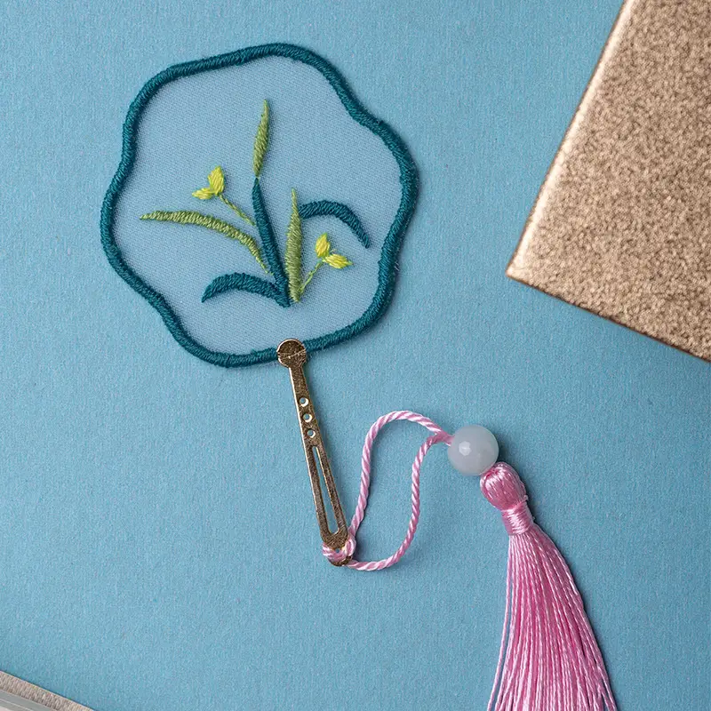 Hand Embroidered Bookmark for Beginners