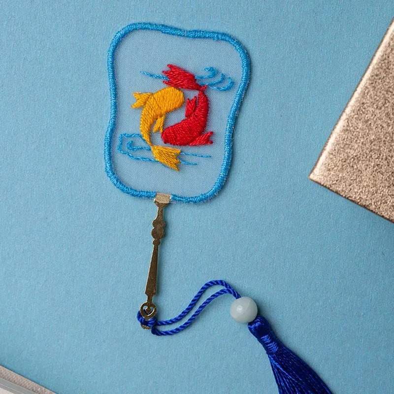 Hand Embroidered Bookmark for Beginners