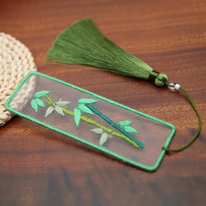 Hand Embroidered Bookmark for Beginners