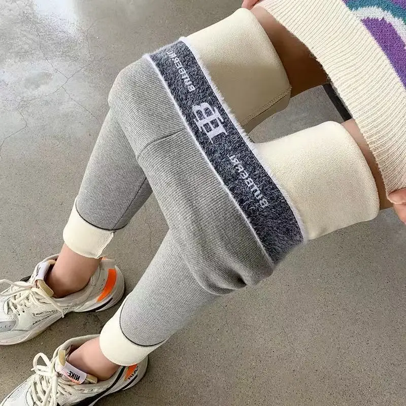 New Autumn Thickened Leggings Women Grey Slimming - Image 3