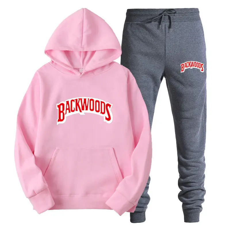 Men Grey Backwoods Hoodie & Pants Set - Image 16