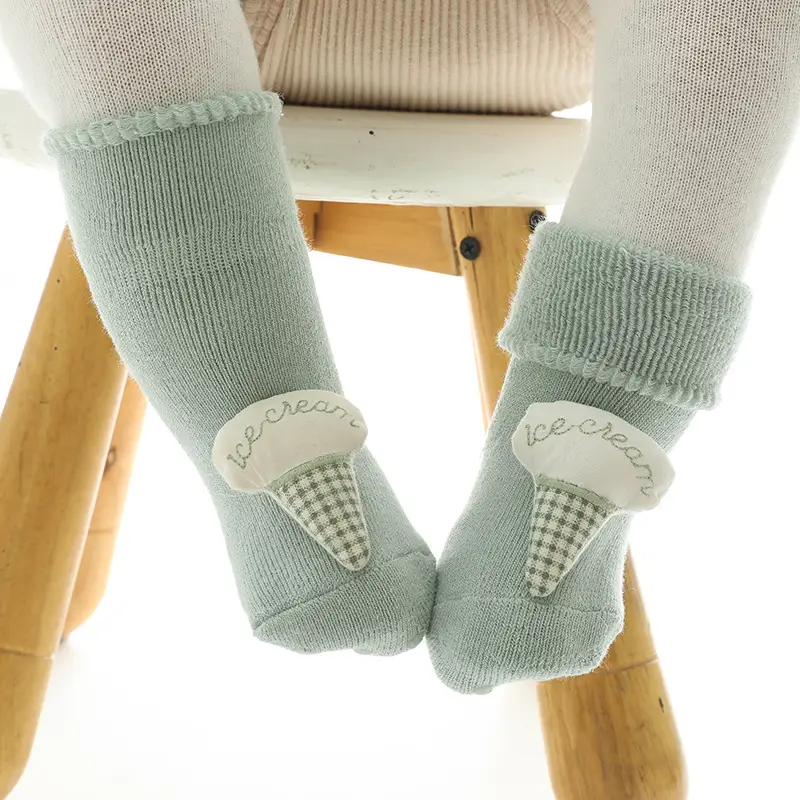Winter Warm Terry Socks for Baby Newborn Non-Slip - Image 8