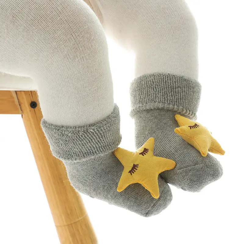 Winter Warm Terry Socks for Baby Newborn Non-Slip - Image 9