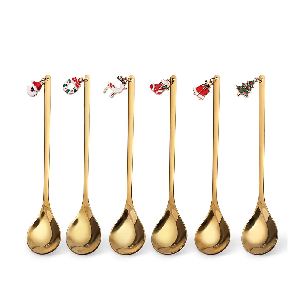 Christmas Spoon Set 4Pcs Stainless Steel Gift Box - Image 22