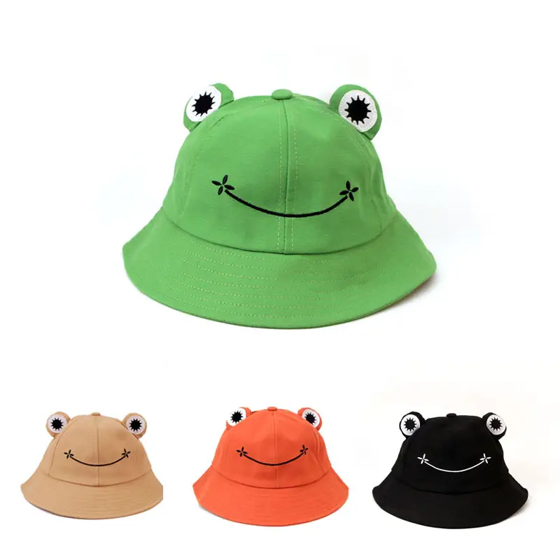 Green Frog Hat for Girls Women Fresh Shade - Image 7