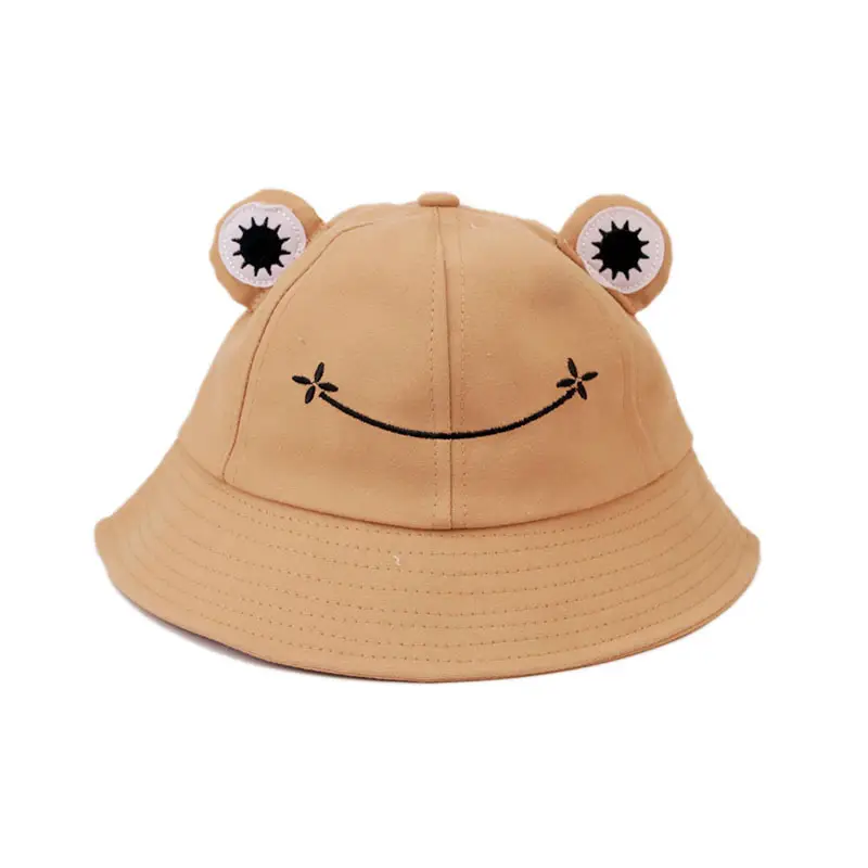 Green Frog Hat for Girls Women Fresh Shade - Image 3