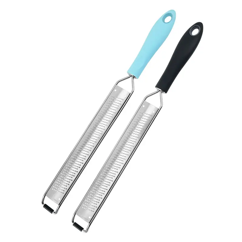 304 Stainless Steel Cheese Grater with Black Handle