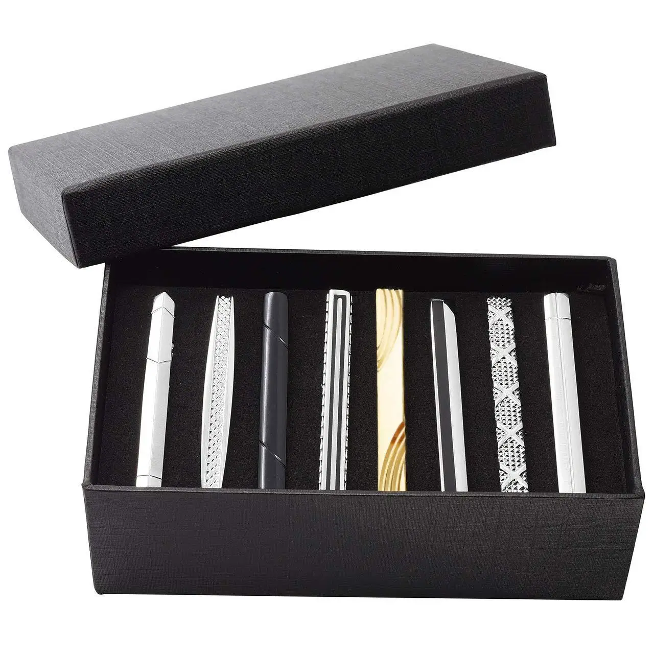 Laser Embossed Tie Clip for Men Silver Gold Copper - Image 8