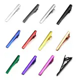 Laser Embossed Tie Clip for Men Silver Gold Copper — feature 6