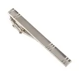 Laser Embossed Tie Clip for Men Silver Gold Copper — feature 7