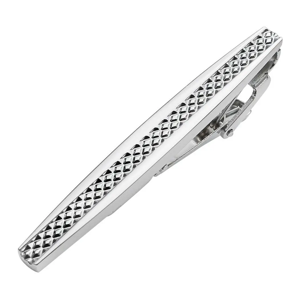 Laser Embossed Tie Clip for Men Silver Gold Copper — feature 19