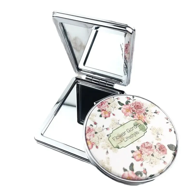 Double-Sided PU Leather Makeup Mirror for Girls - Image 7