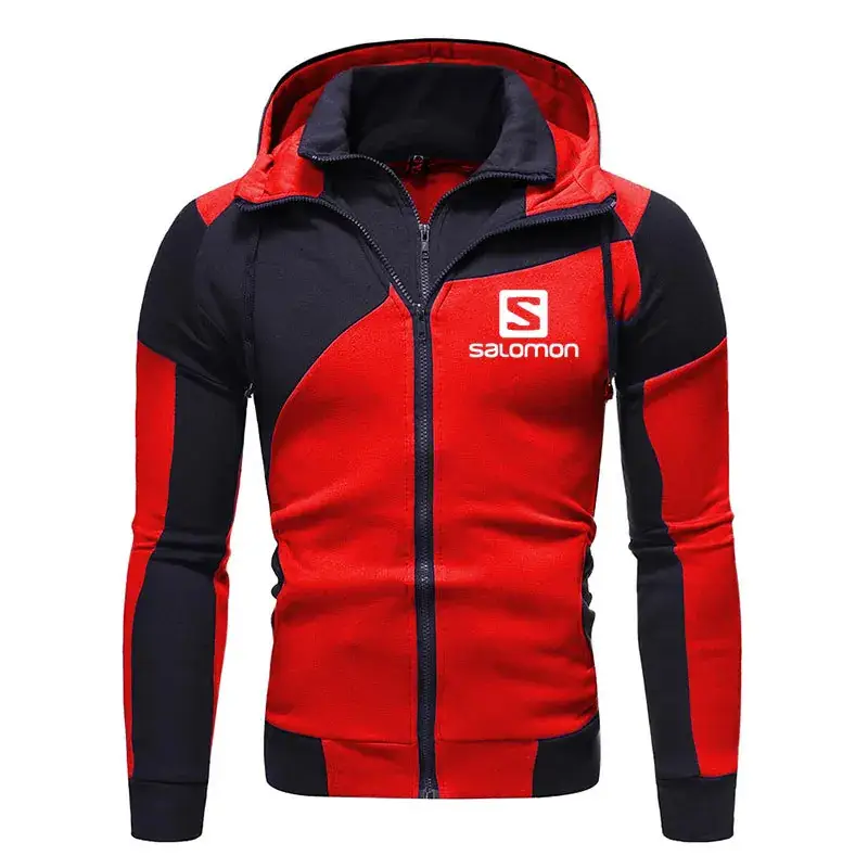 2020 Youth Red Black Zipper Hoodie Jacket