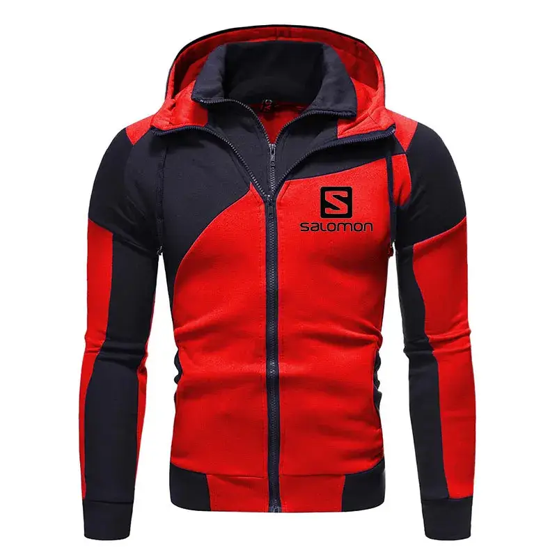 2020 Youth Red Black Zipper Hoodie Jacket