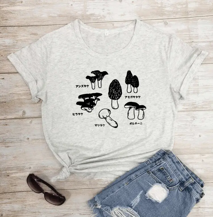 Women Pink Mushroom Graphic T-Shirt - Image 9