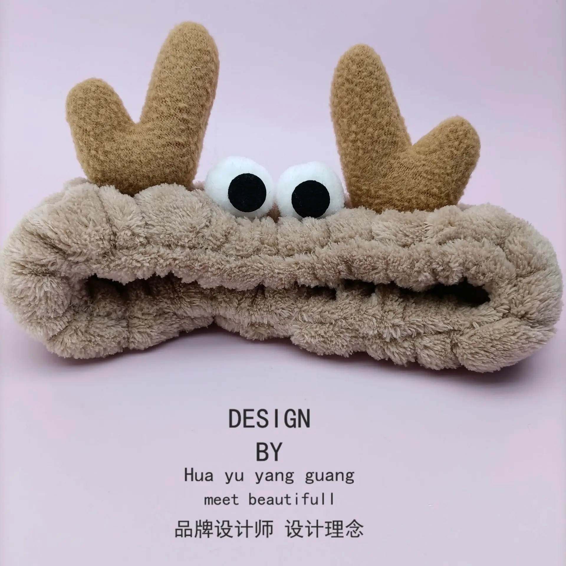 Cute Blue Crab Face Wash Hair Band for Women