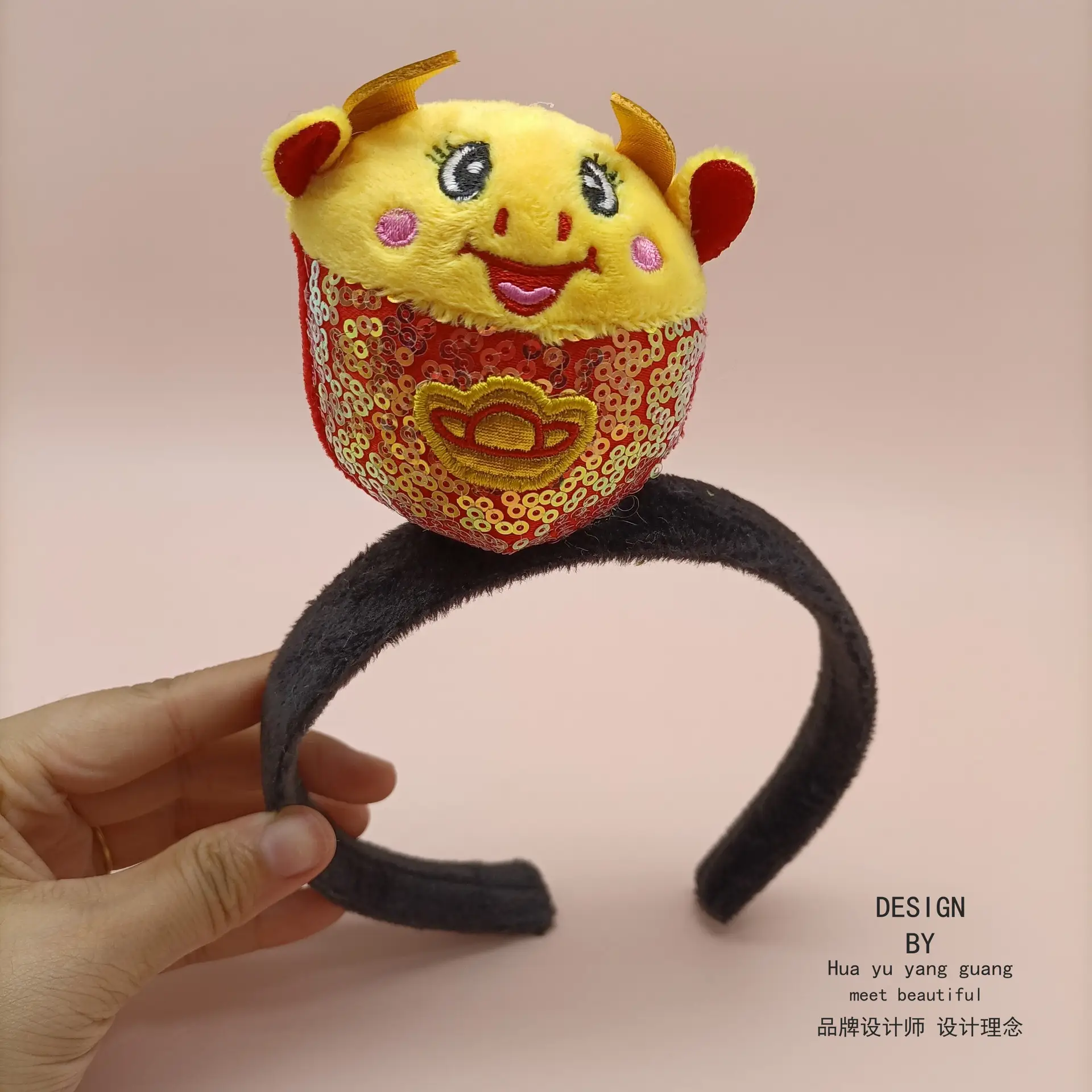 Cute Blue Crab Face Wash Hair Band for Women