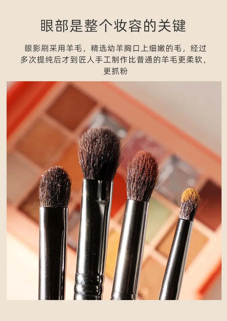 4-Piece Wool Eyeshadow Brush Set for Beginners — feature 5