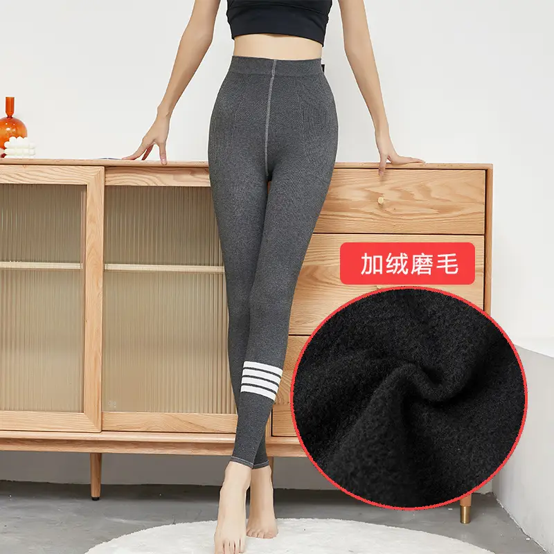 Fleece Lined Slim Fit Leggings for Women Autumn Winter - Image 4