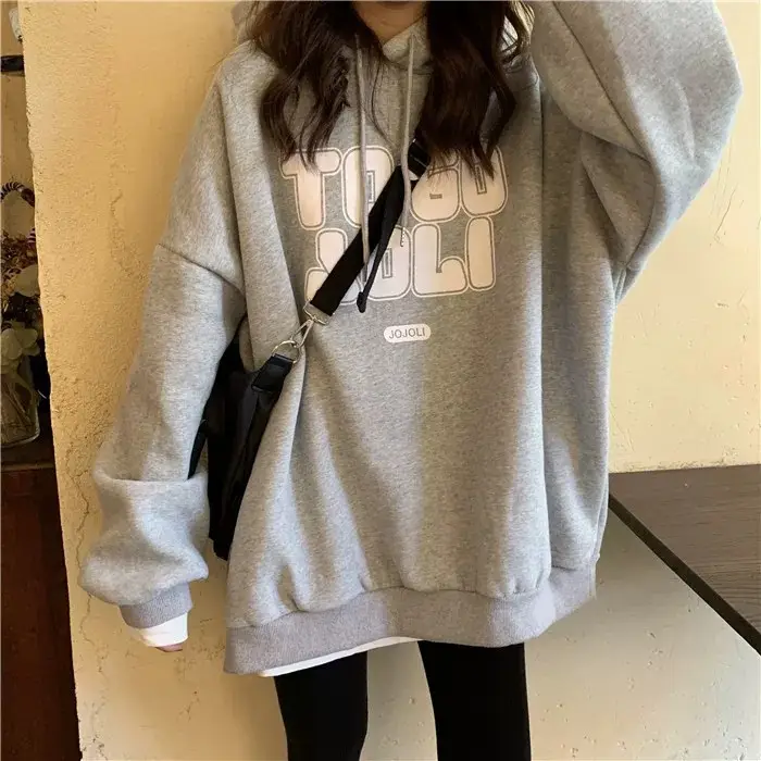Women's Maroon Fleece Hoodie Loose Fit 2020 — feature 6