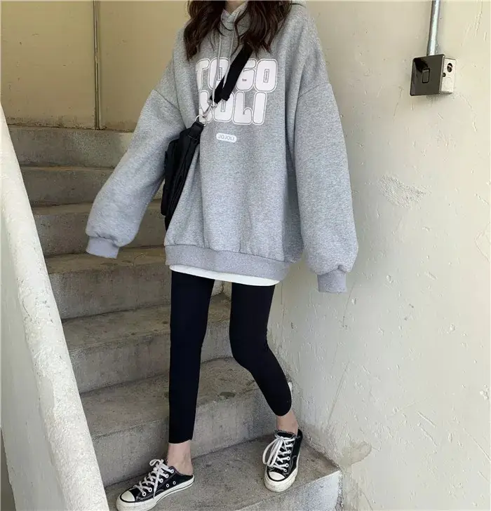 Women's Maroon Fleece Hoodie Loose Fit 2020 — feature 9