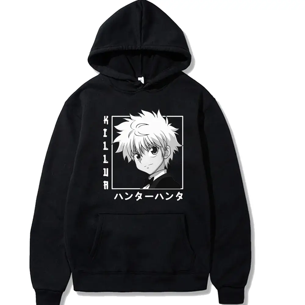 Men's White HUNTER x HUNTER Hoodie with Anime Design - Image 11