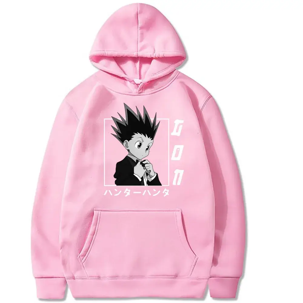 Men's White HUNTER x HUNTER Hoodie with Anime Design - Image 6