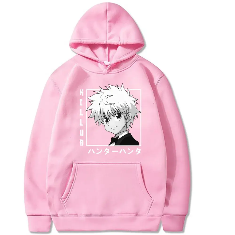 Men's White HUNTER x HUNTER Hoodie with Anime Design - Image 12
