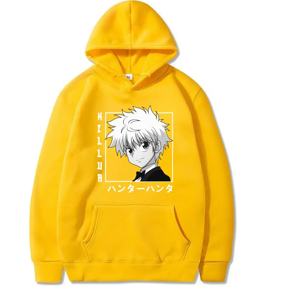 Men's White HUNTER x HUNTER Hoodie with Anime Design - Image 8