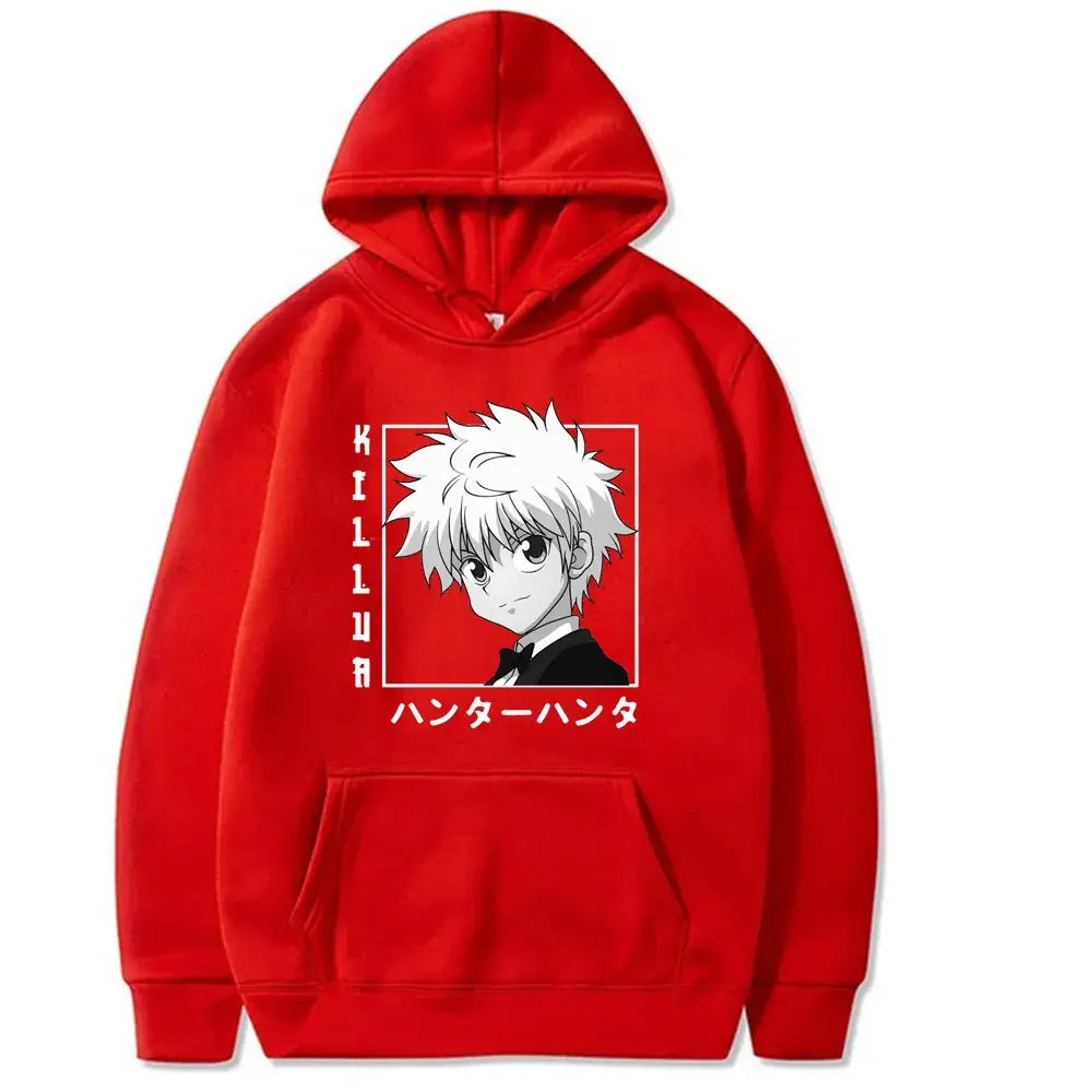 Men's White HUNTER x HUNTER Hoodie with Anime Design - Image 9