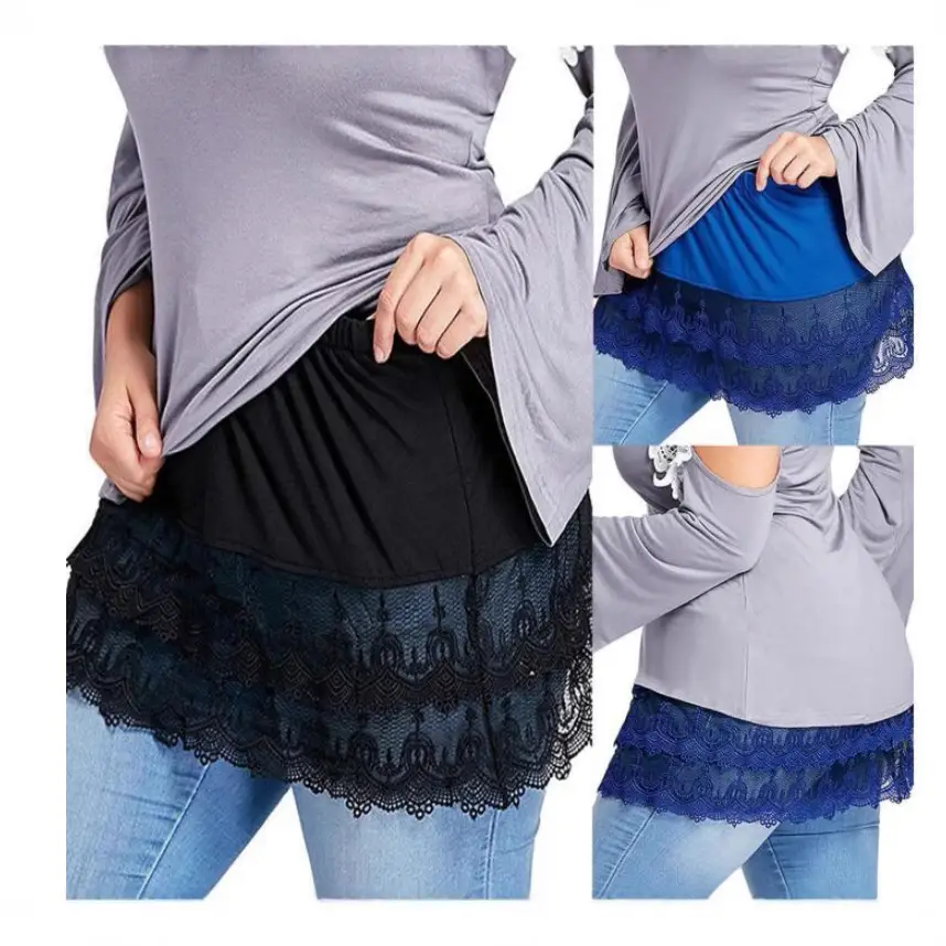 Women Lace Skirt Set Plus Size Spring Summer - Image 7