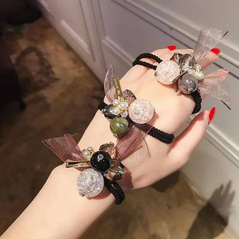 Internet Celebrity New Headwear Wholesale Cute Lace Bow Hair Rope - Image 7