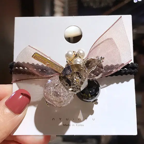 Internet Celebrity New Headwear Wholesale Cute Lace Bow Hair Rope - Image 3