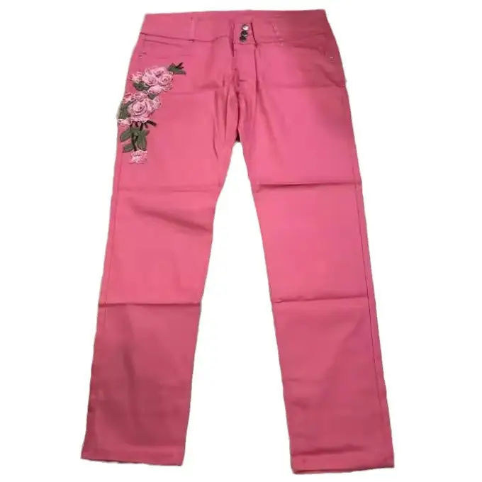 Women Embroidered Jeans 2X5XL European American Winter Fat Butt Large - Image 7
